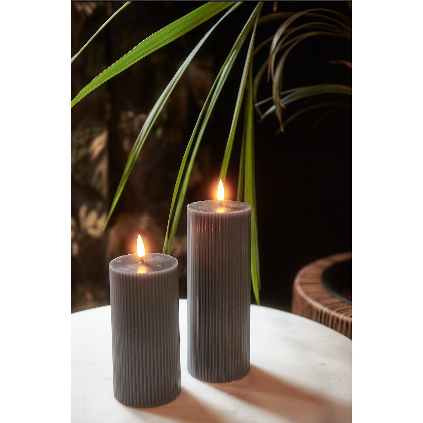 White Pillar Candles