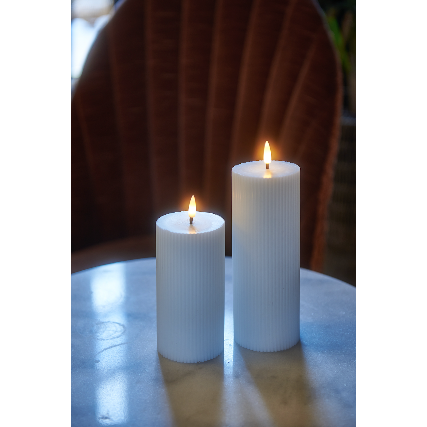 White Pillar Candles