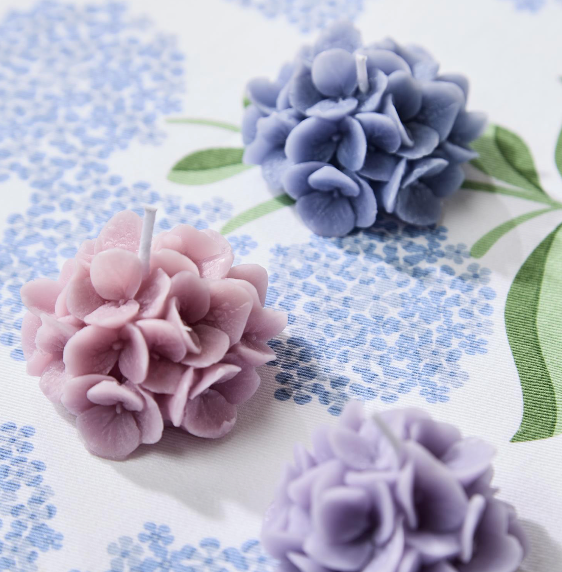 Hydrangea Scented Candles-set of 3-gift box