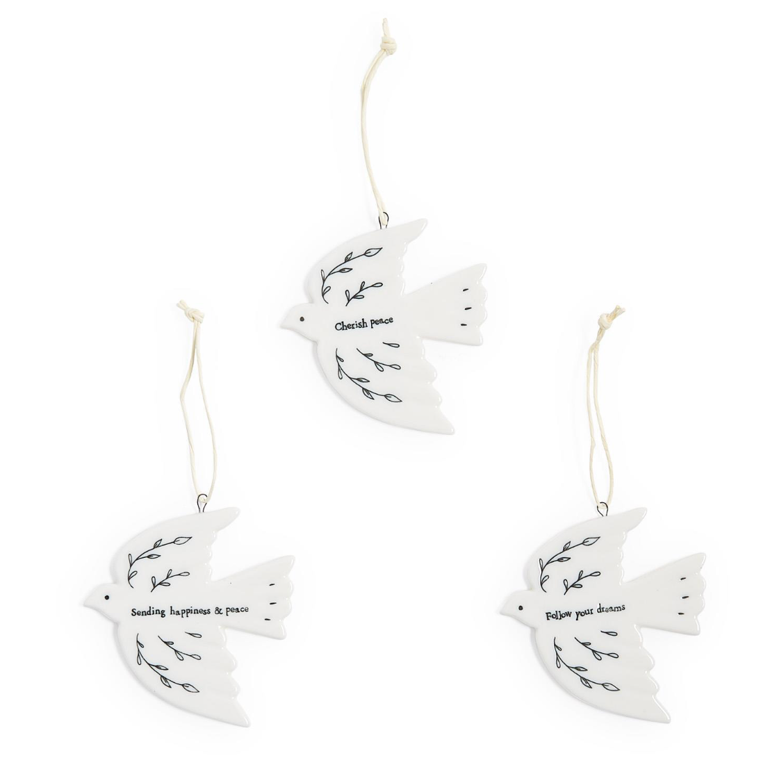 Dove Hanging Ornament - Assorted