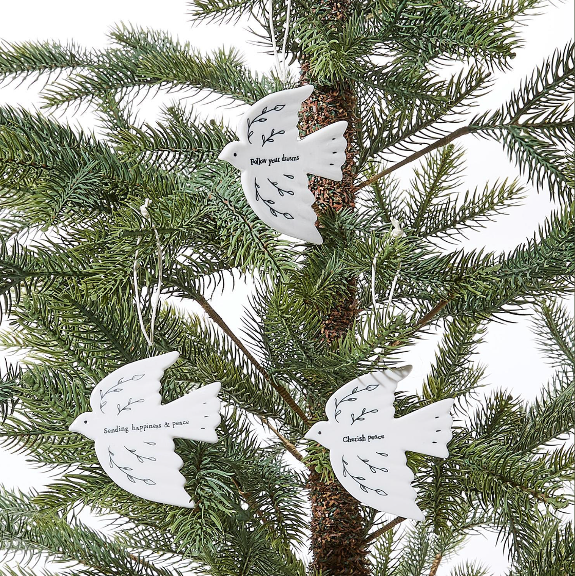 Dove Hanging Ornament - Assorted