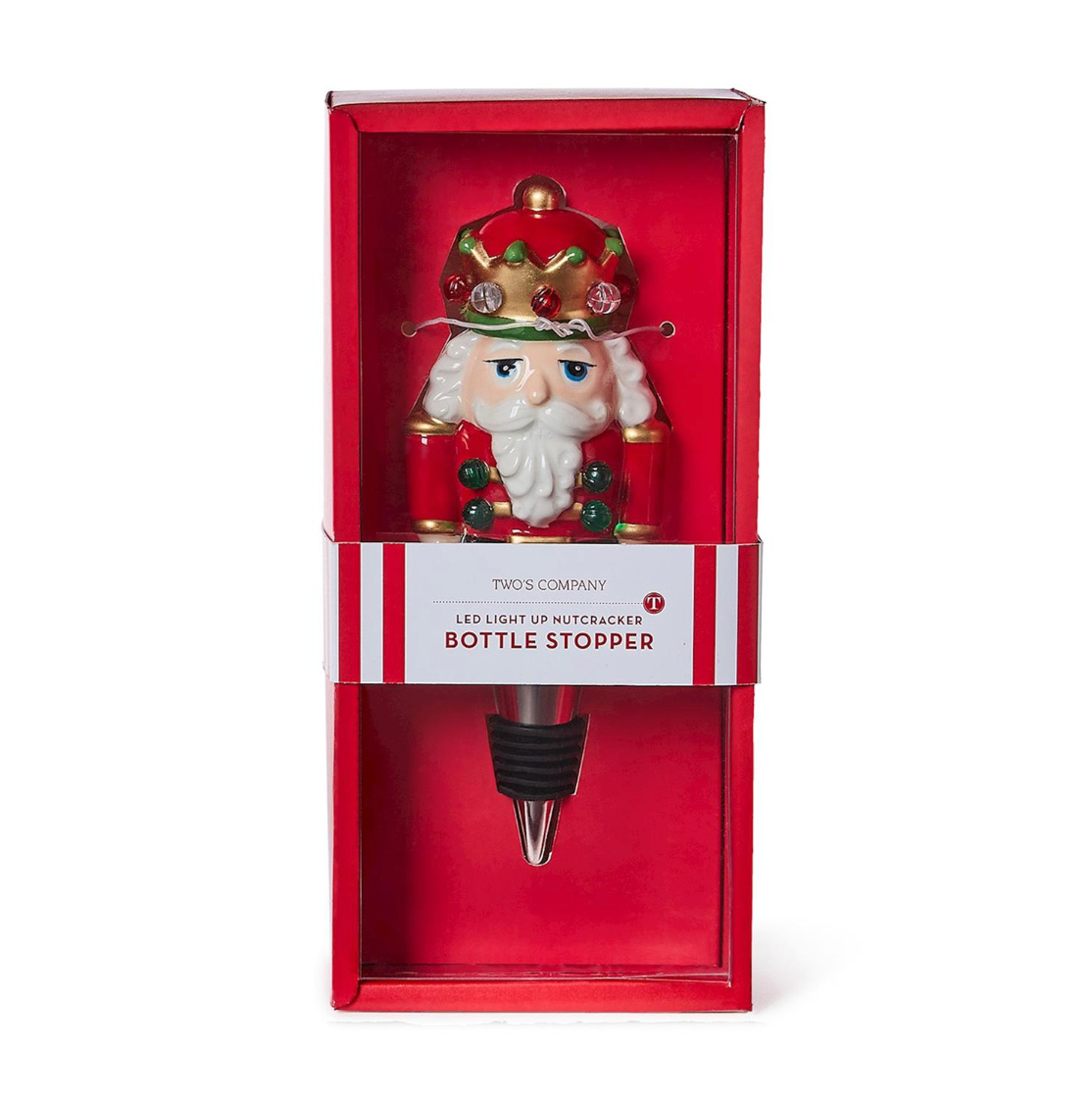 NUTCRACKER LIGHT UP BOTTLE STOPPER