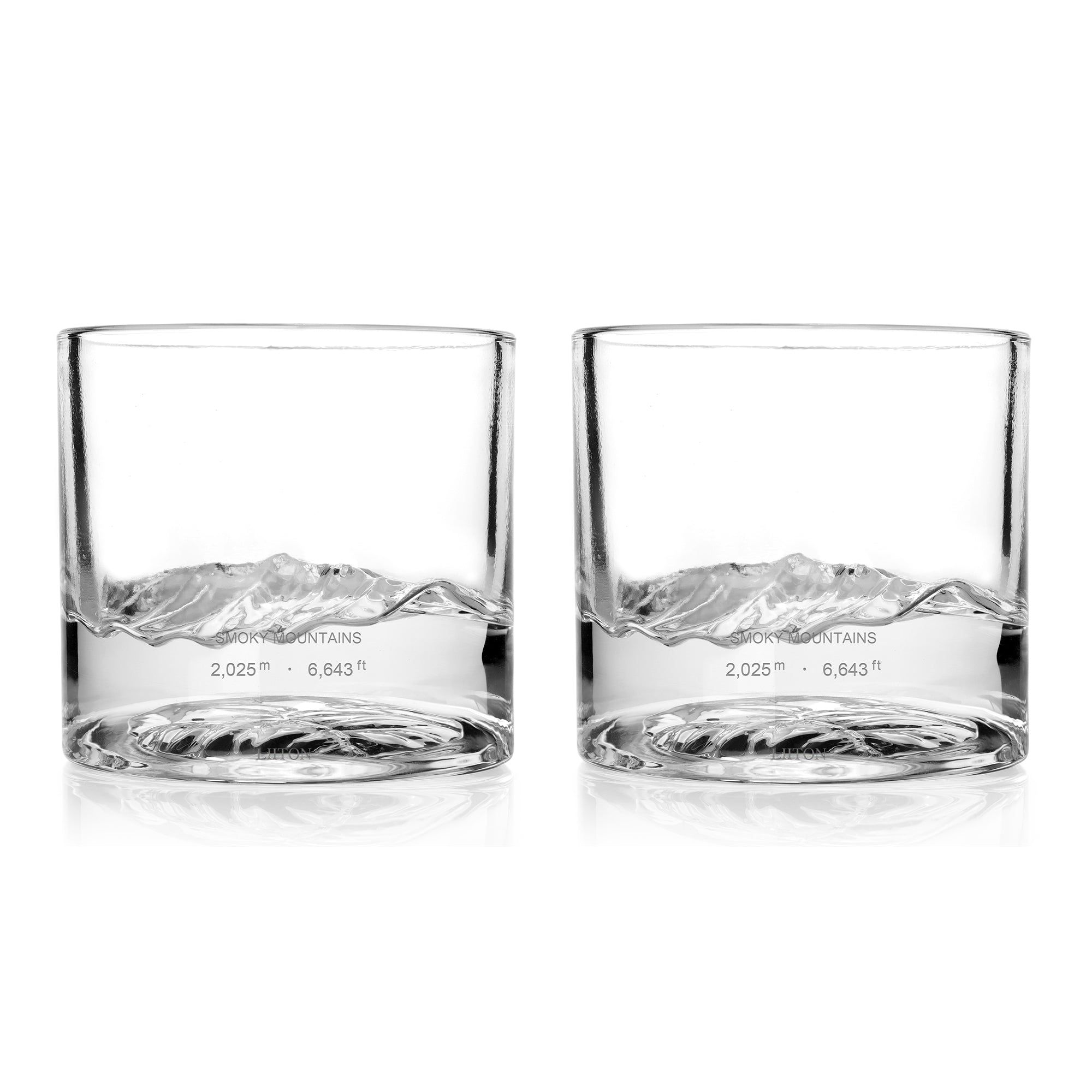 Smoky Mountains - Clingman's Dome Whiskey Glasses (set of 2)