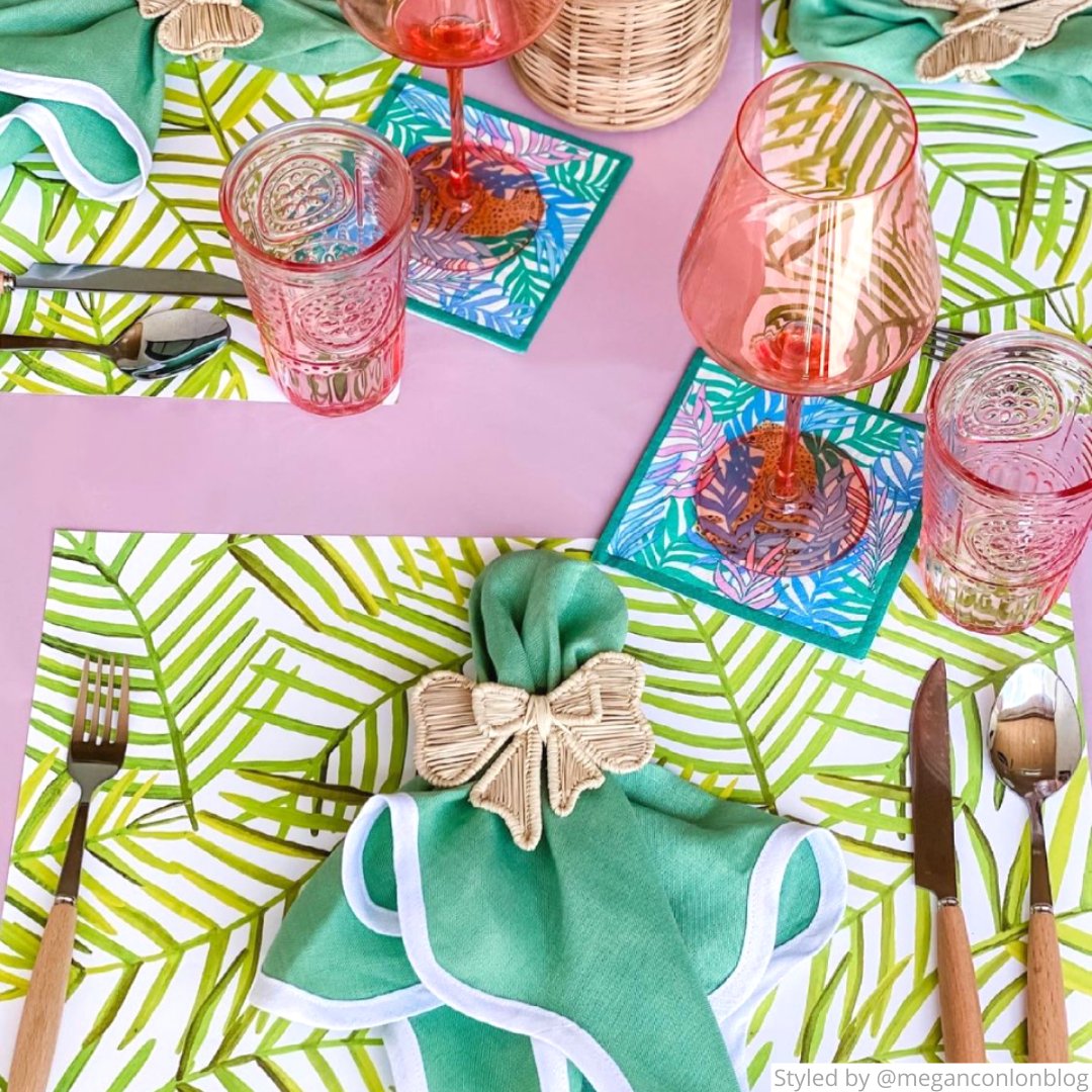 GREEN LEAF PAPER PLACEMAT PAD