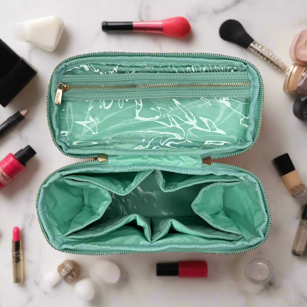 CLASSIC TRAIN CASE-TURQUOISE QUARTZ