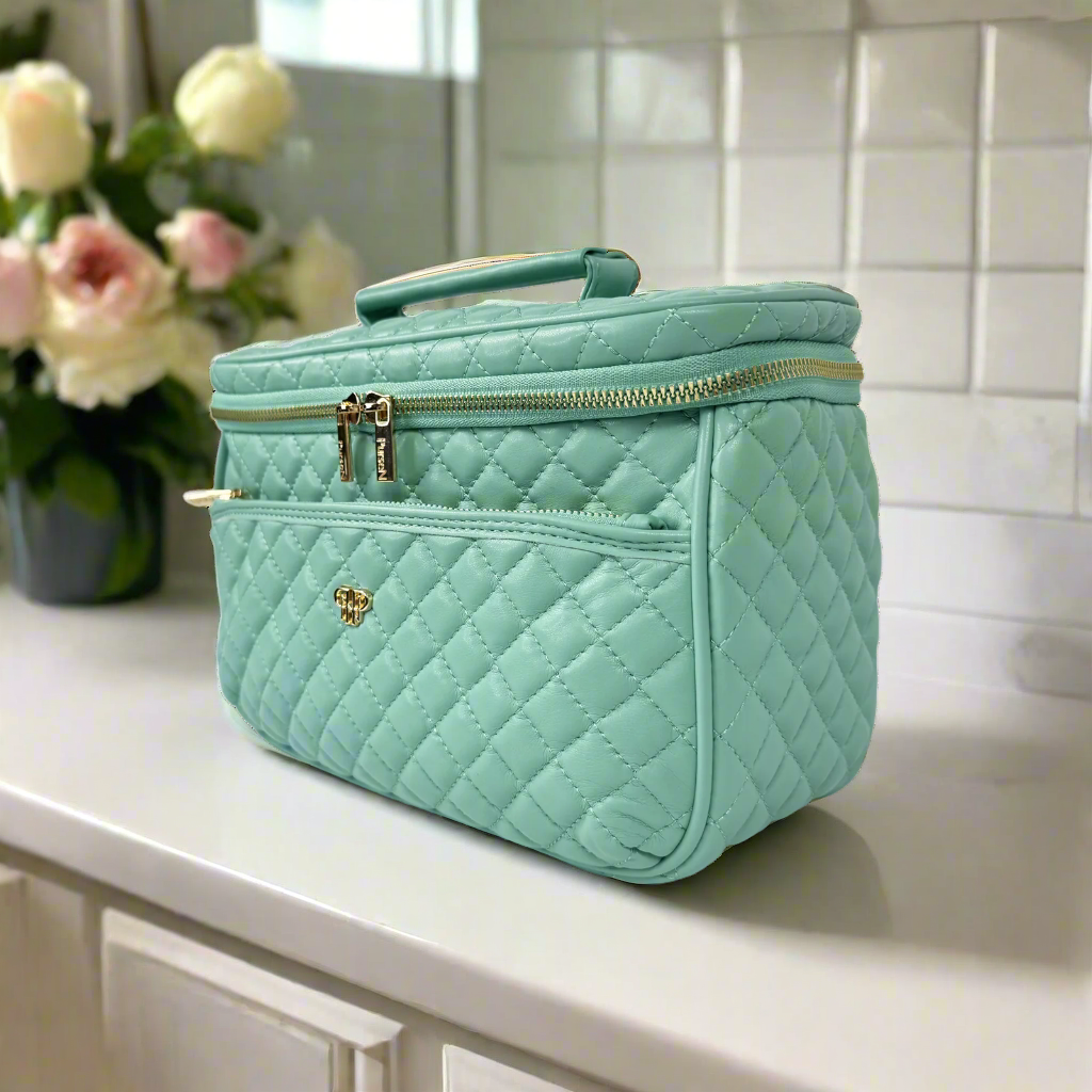 CLASSIC TRAIN CASE-TURQUOISE QUARTZ