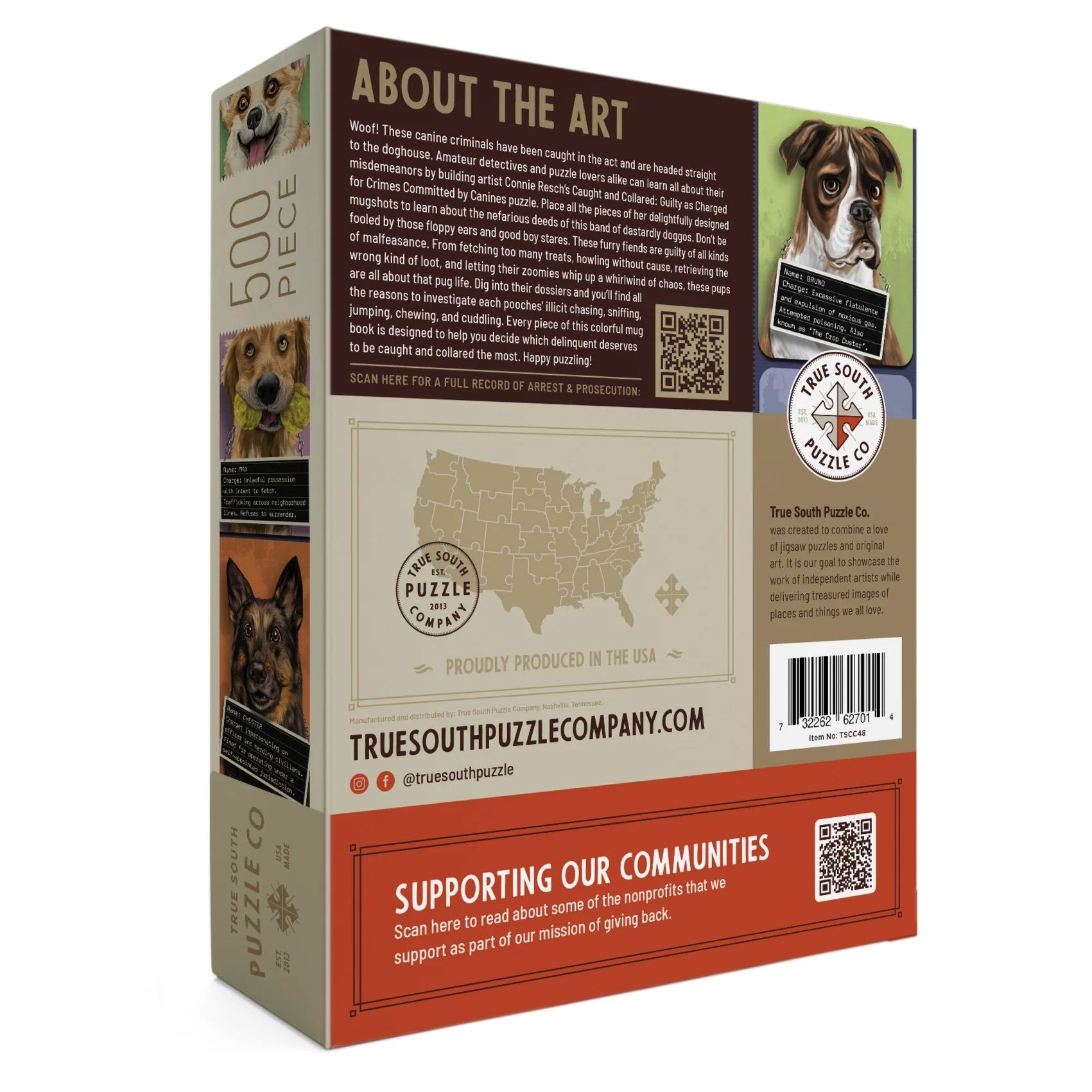 Dogs Caught and Collared 500 pc Puzzle
