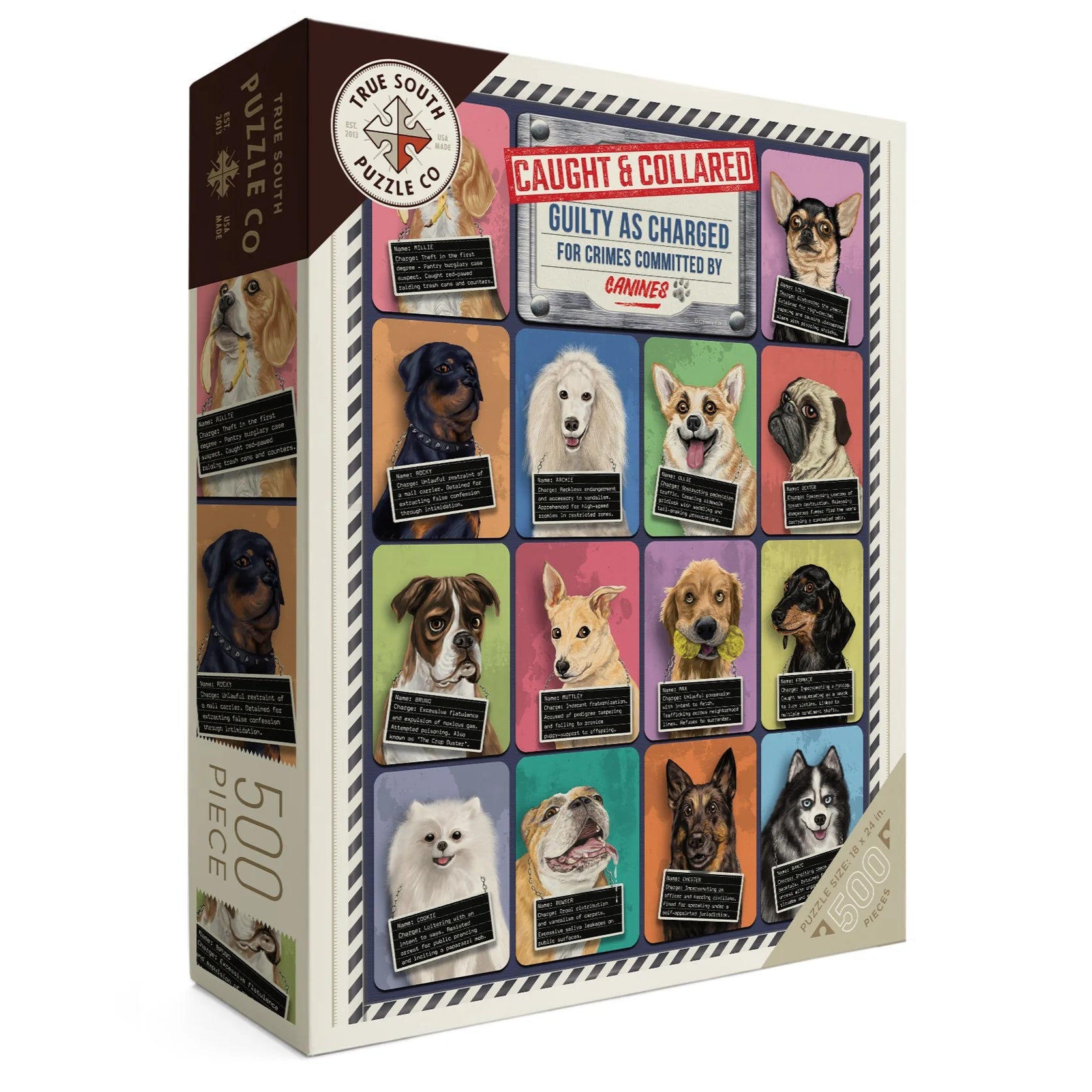 Dogs Caught and Collared 500 pc Puzzle