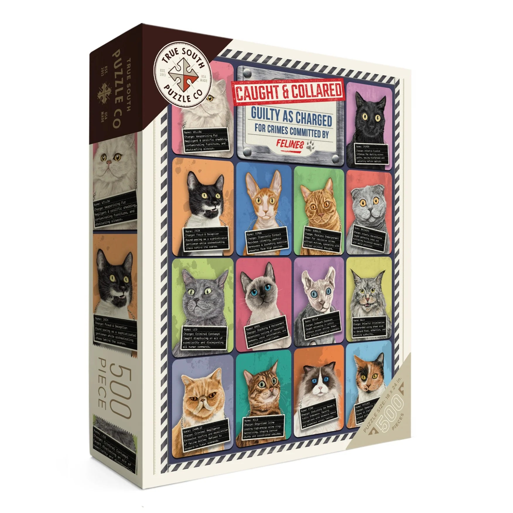 Cats Caught and Collared 500 pc Puzzle