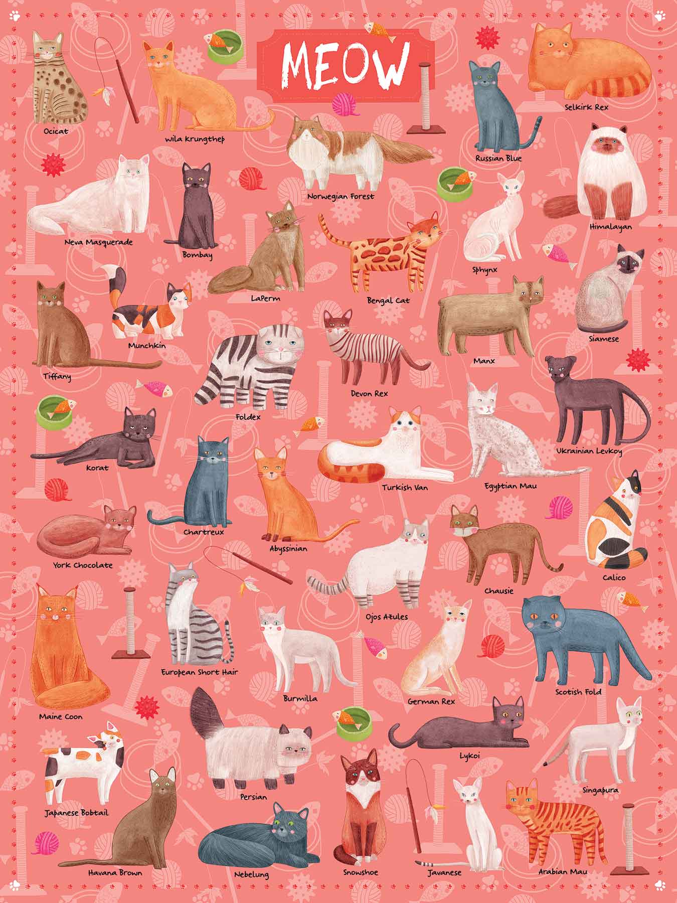 Meow 500 pc Puzzle