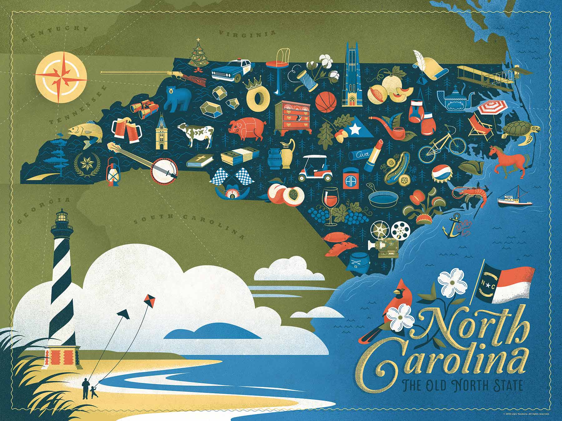 North Carolina 500 pc Puzzle