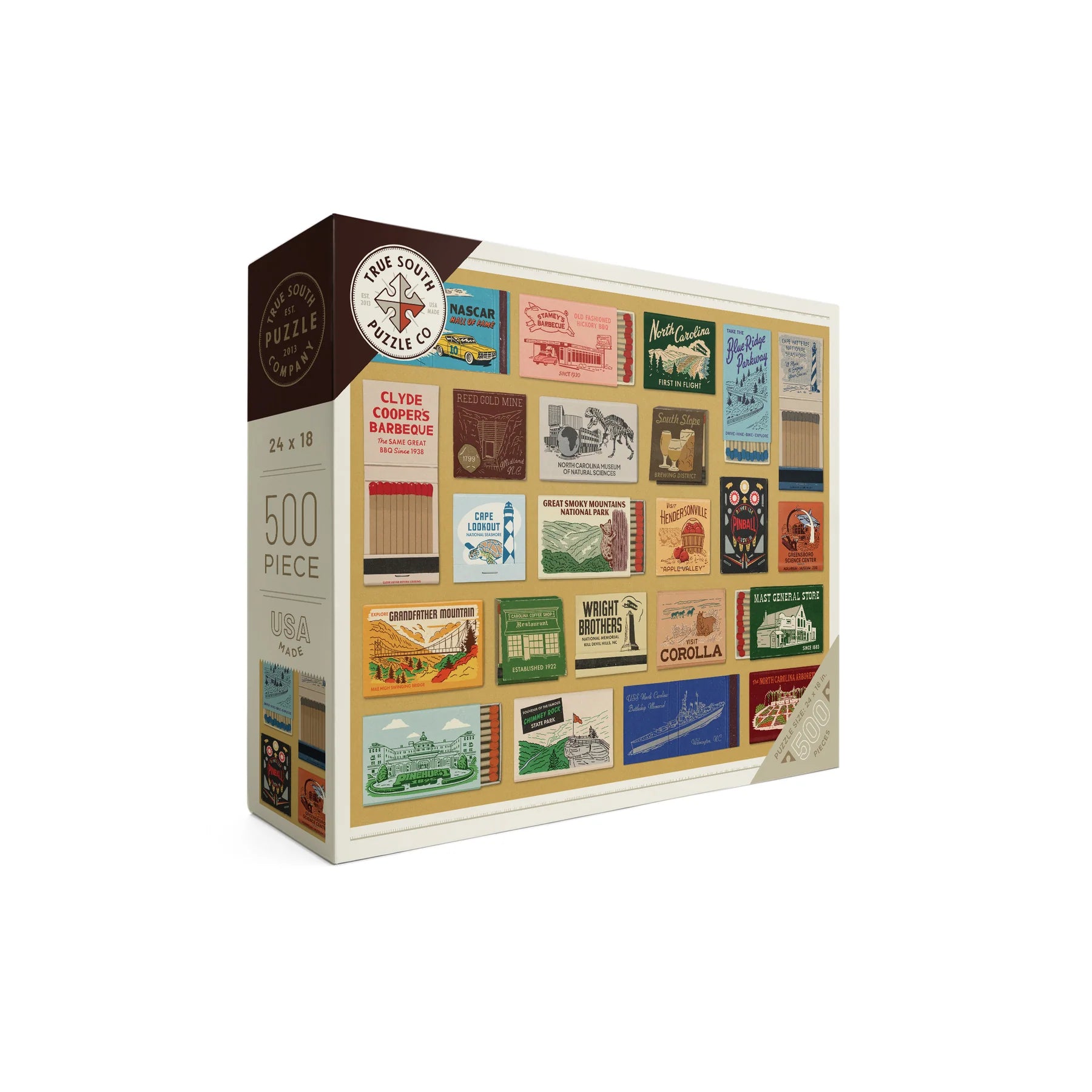 NC State Matchbooks 500 pc Puzzle