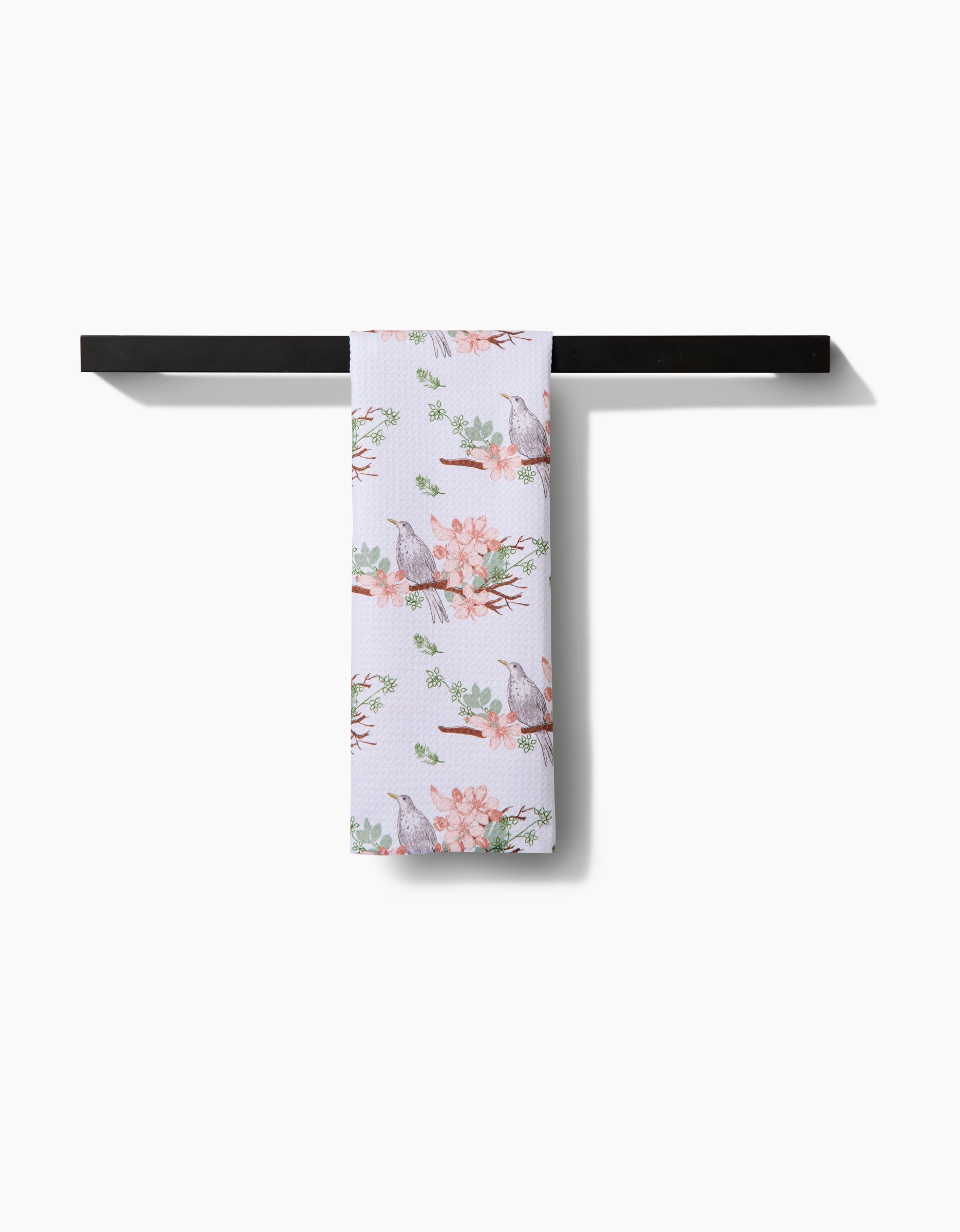 GEOMETRY TEA TOWEL-BLACKBIRD & BLOSSOM TEA
