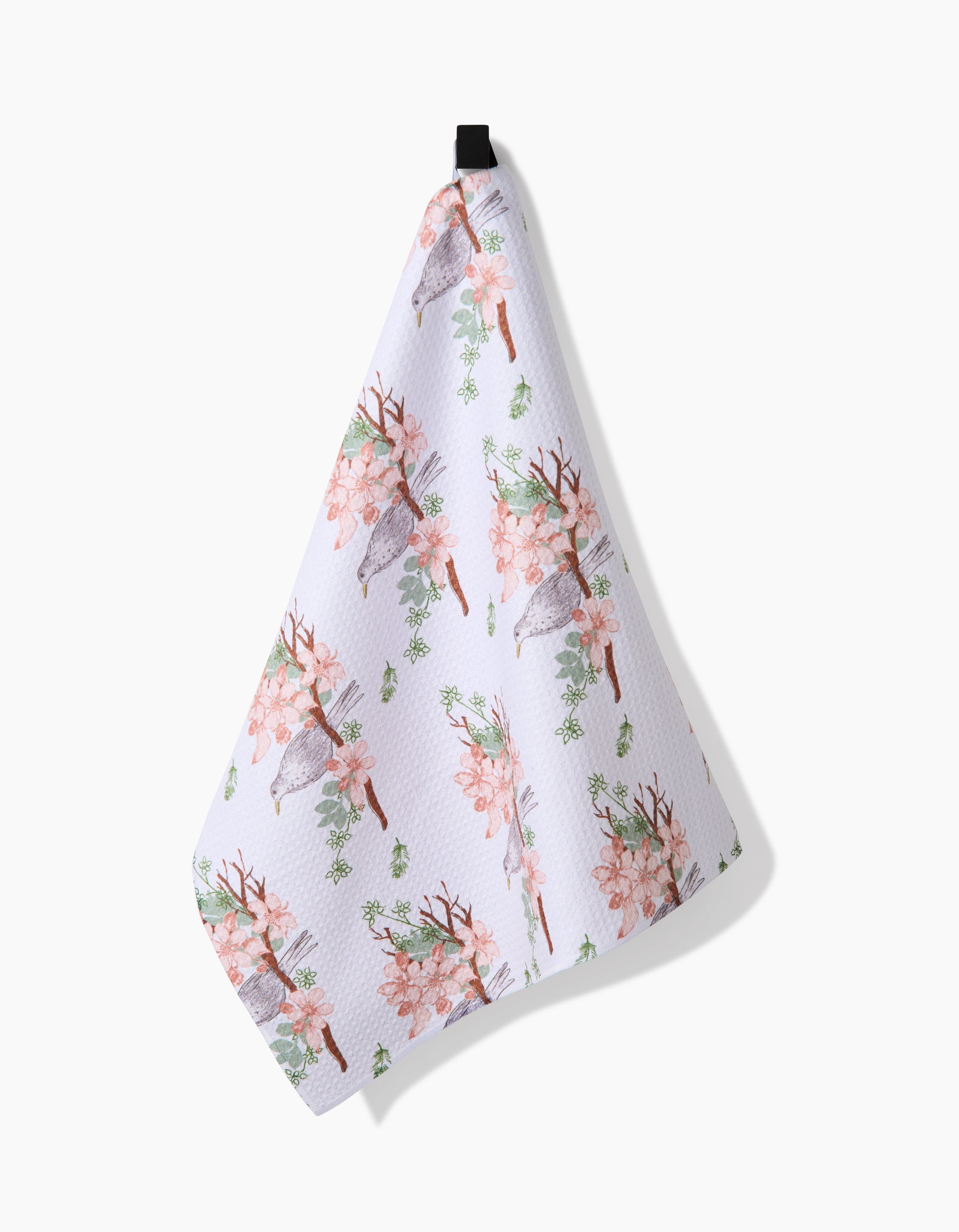 GEOMETRY TEA TOWEL-BLACKBIRD & BLOSSOM TEA
