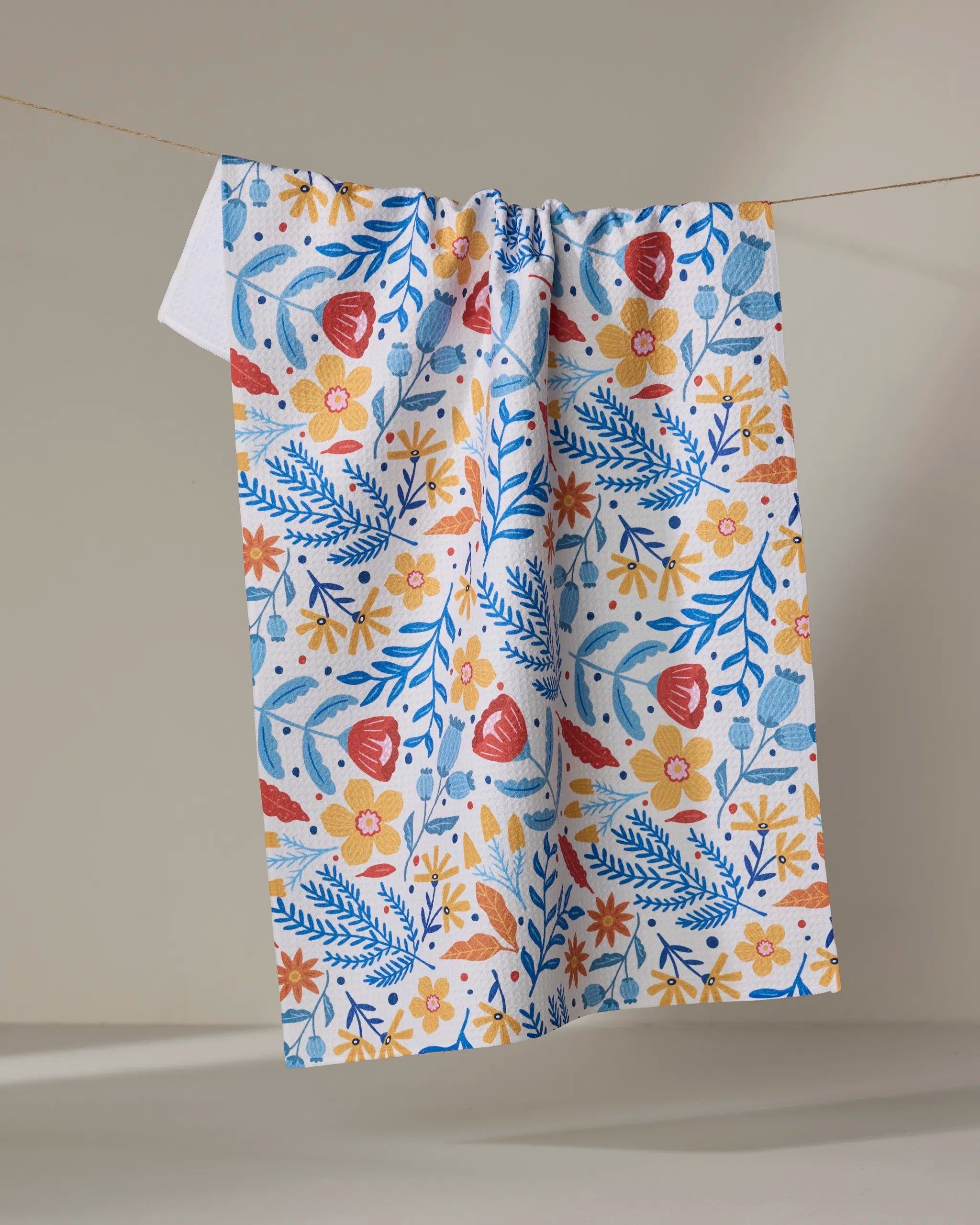 FOLK FLORA TEA TOWEL