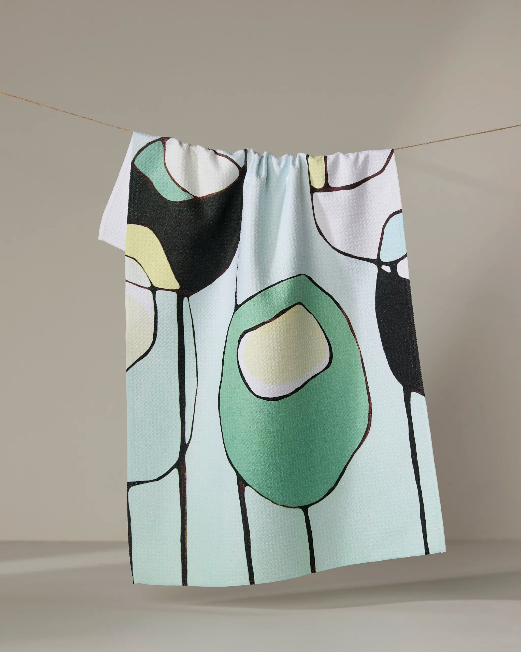 Tea Towel - Modern Poppy