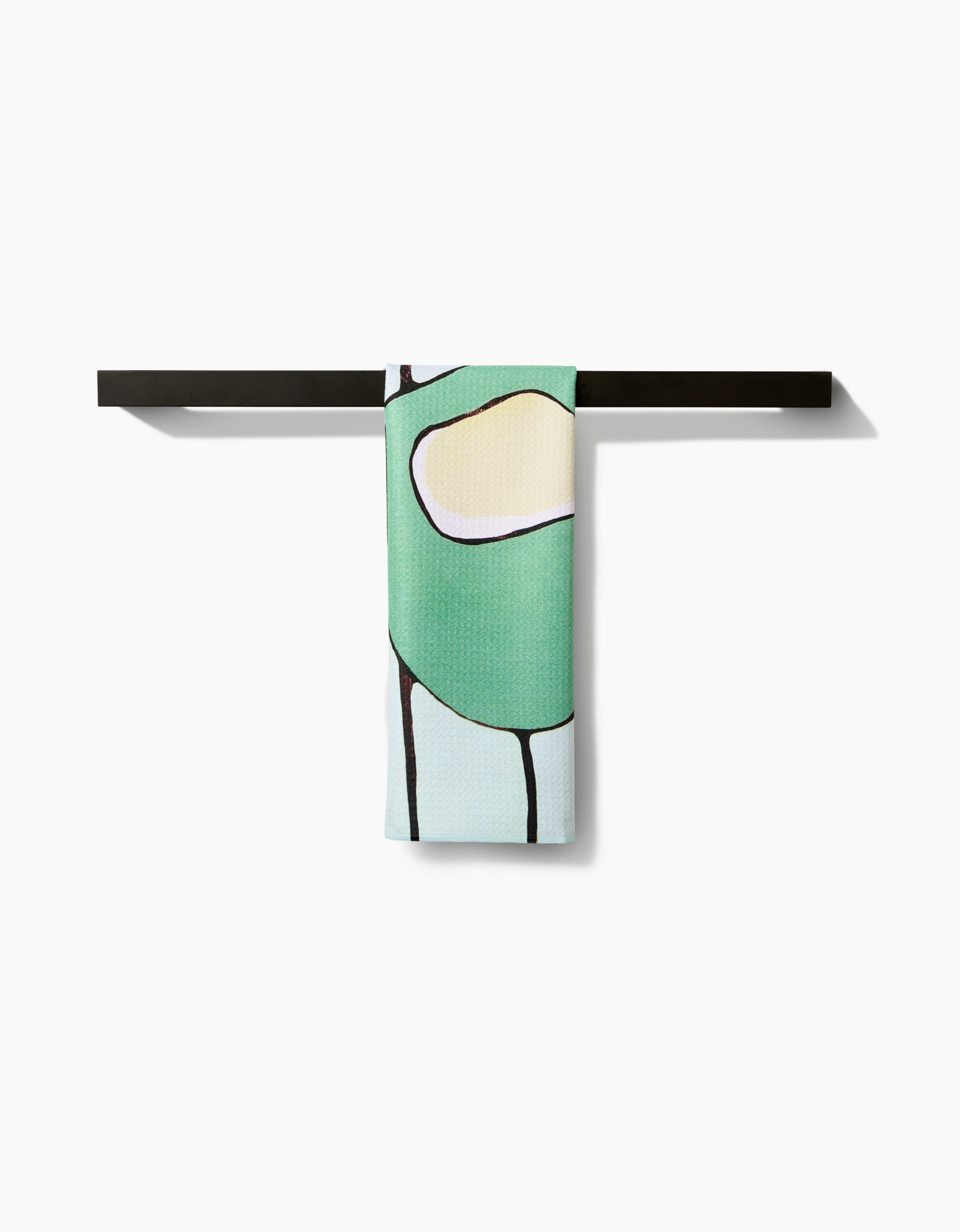 GEOMETRY TEA TOWEL-MODERN POPPY