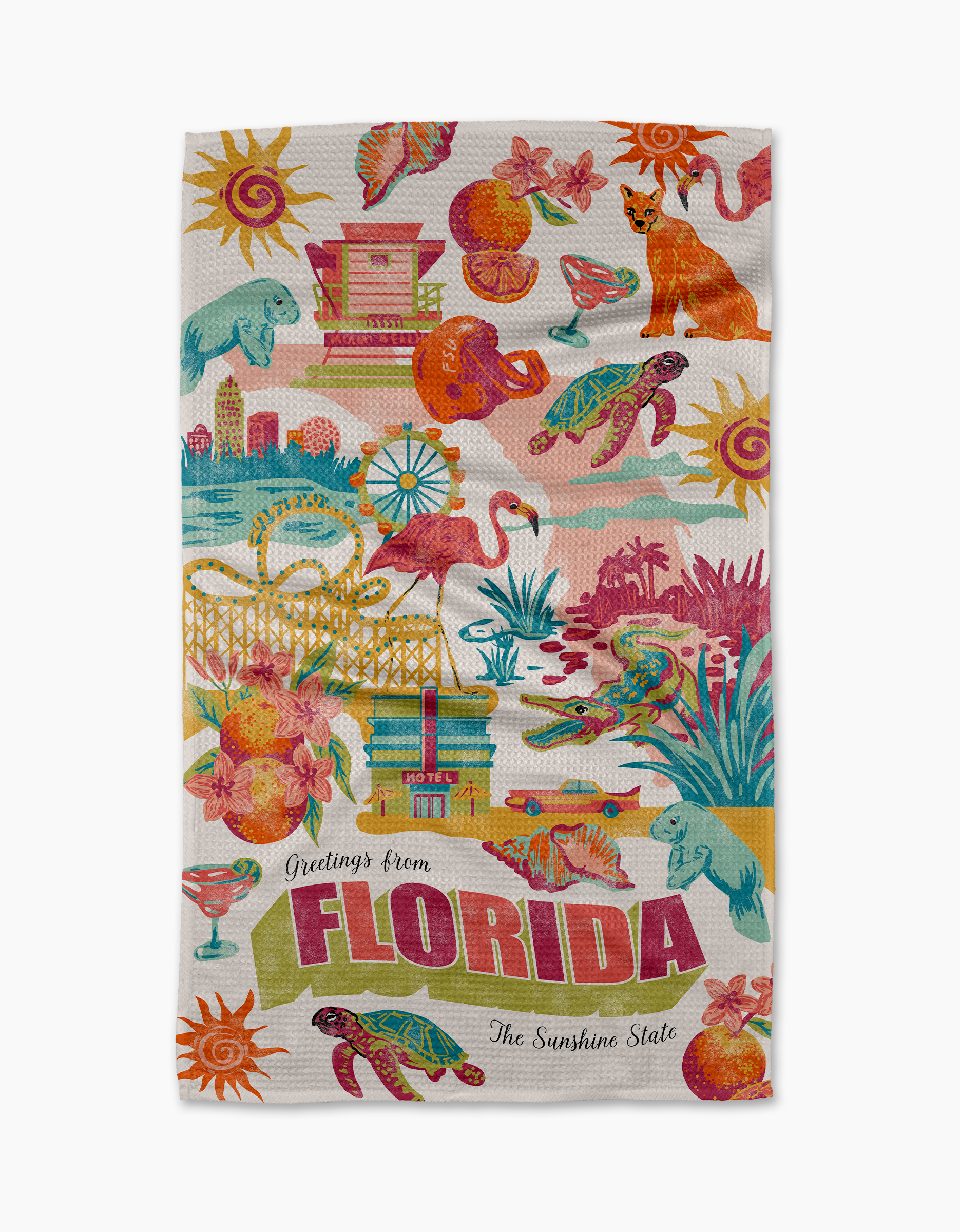 Tea Towel - Greetings from Florida