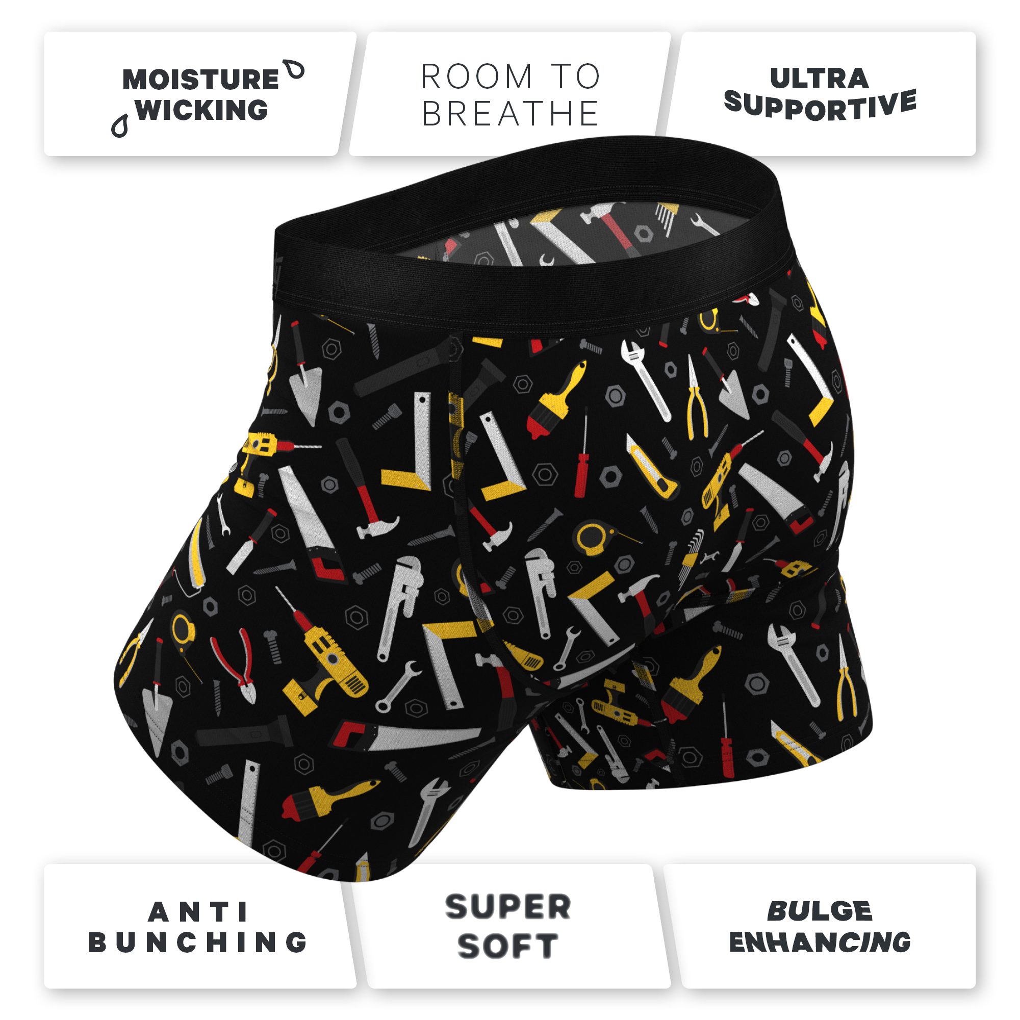 Ball Hammock Pouch Men's Underwear - The Tool Belt w/Fly - Large