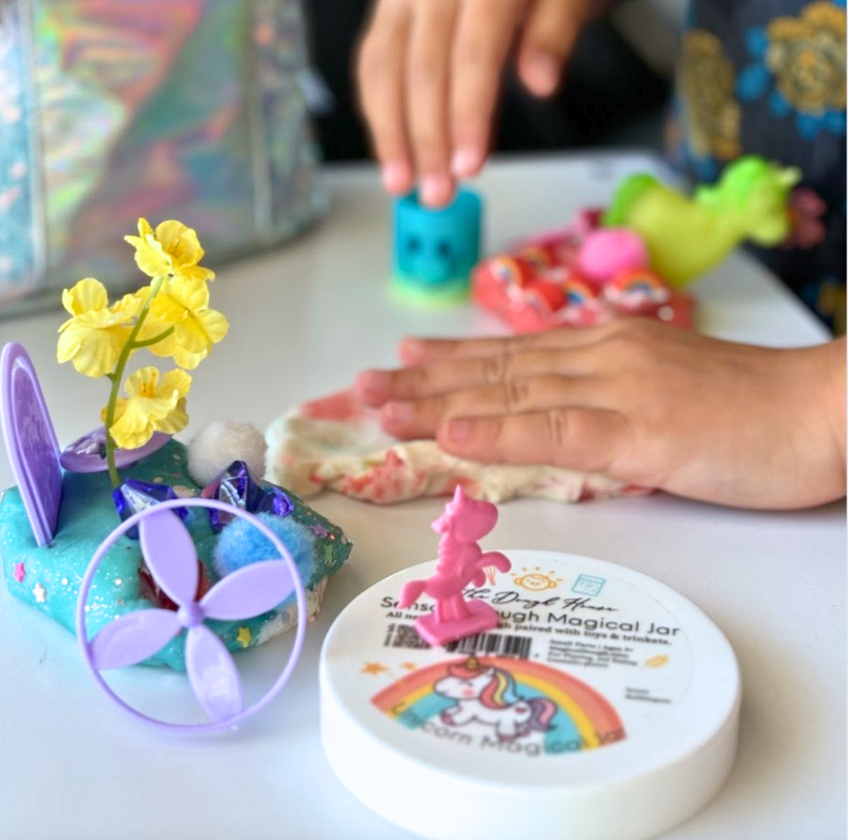 Large Magical Jars: Unicorn, Dough