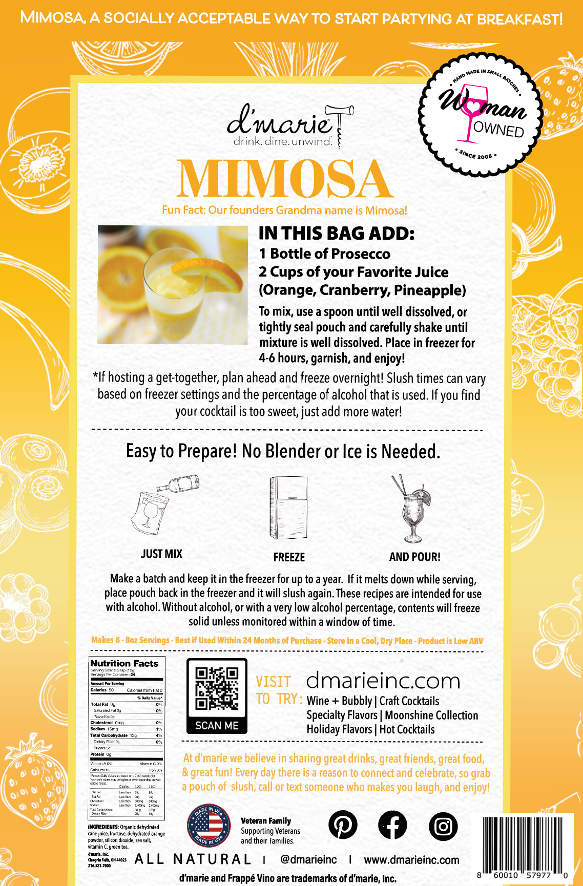 Mimosa 10 oz Slush Mix