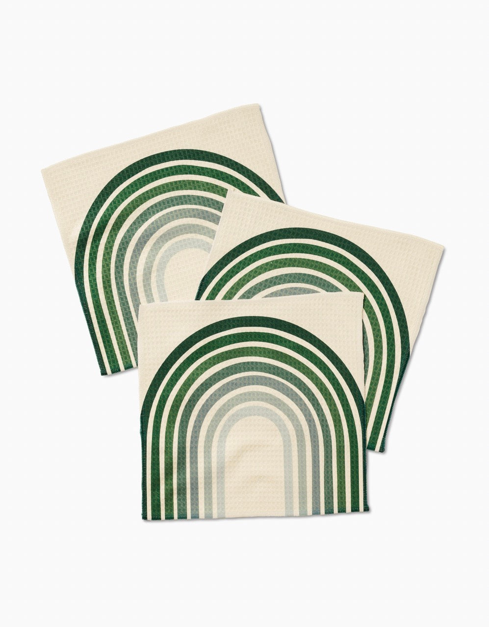OLIVE ARCHES SET OF 3 LUX WASHCLOTHS