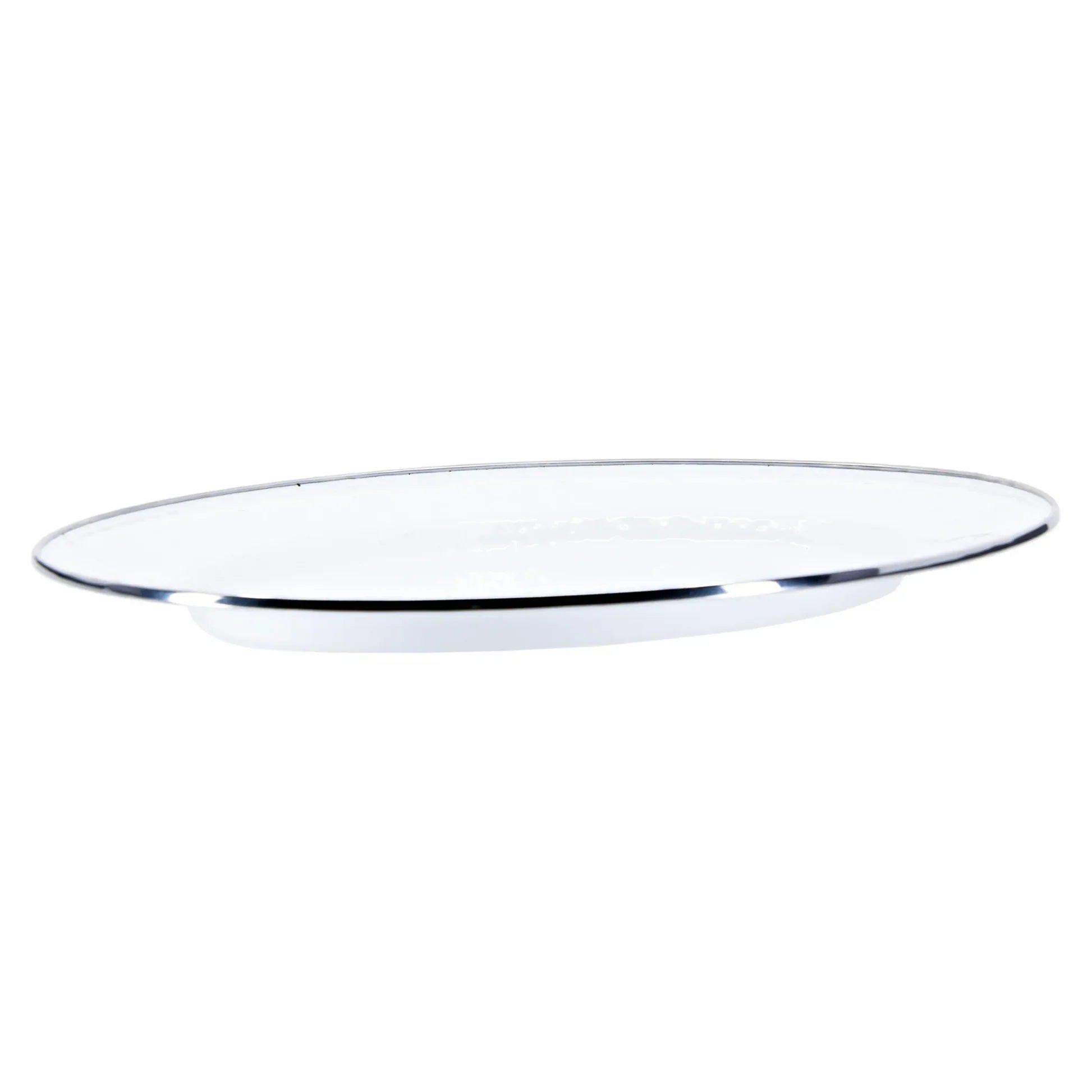 Solid White Oval Platter