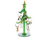 Wine Charms - Glass Christmas