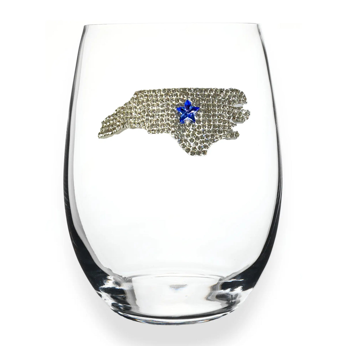 North Carolina Stemless Wine Glass