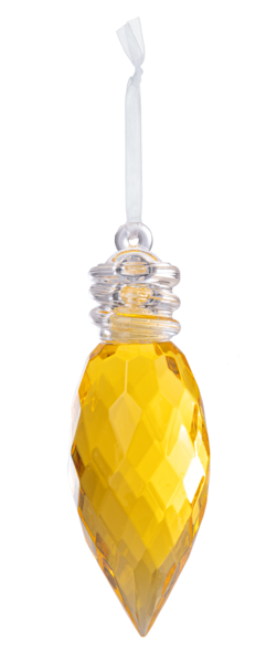 4" Holiday Light Bulb Ornament, Acrylic