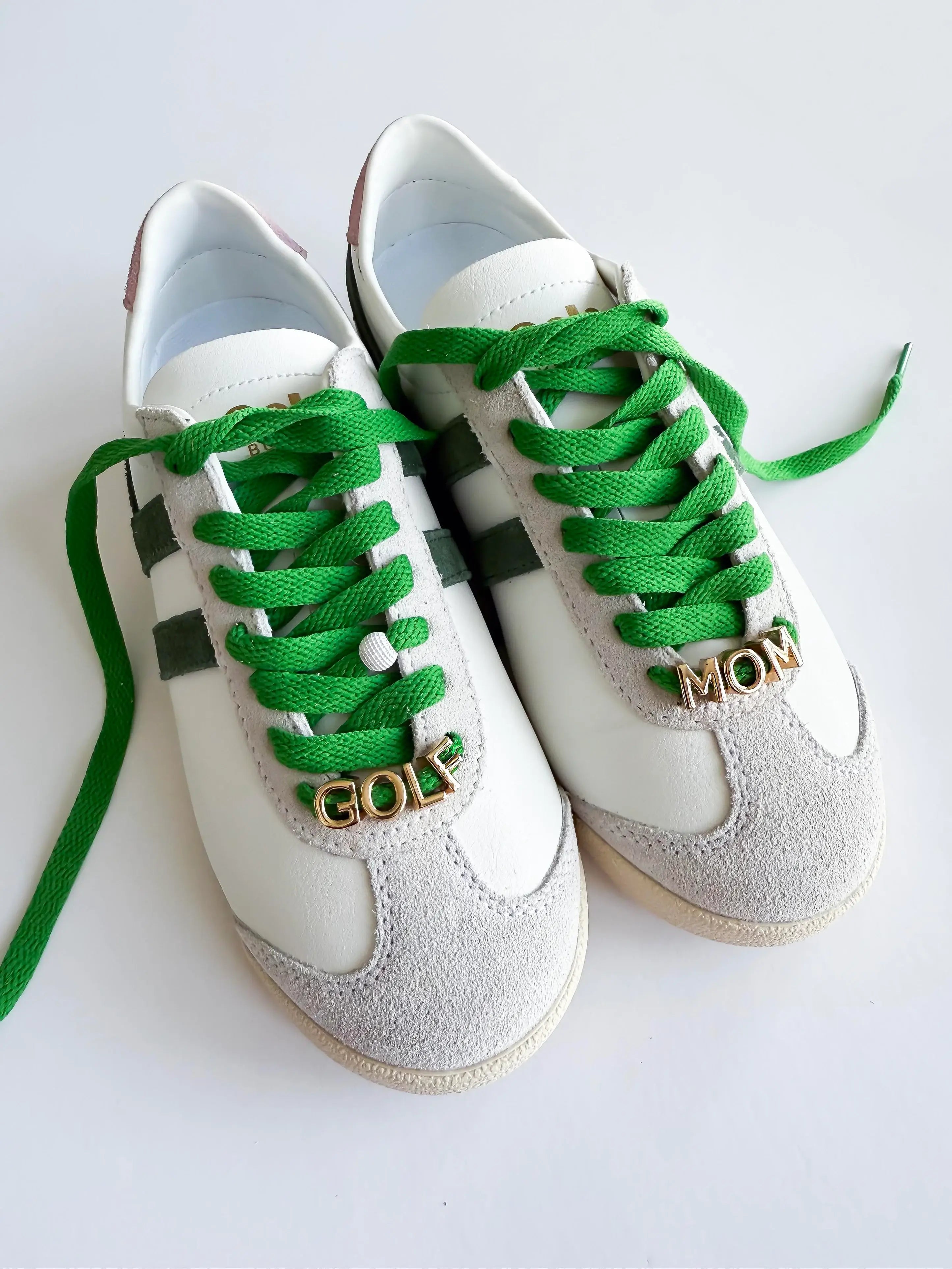 GOLF MOM SNEAKER LACES & CHARM SET-GREEN