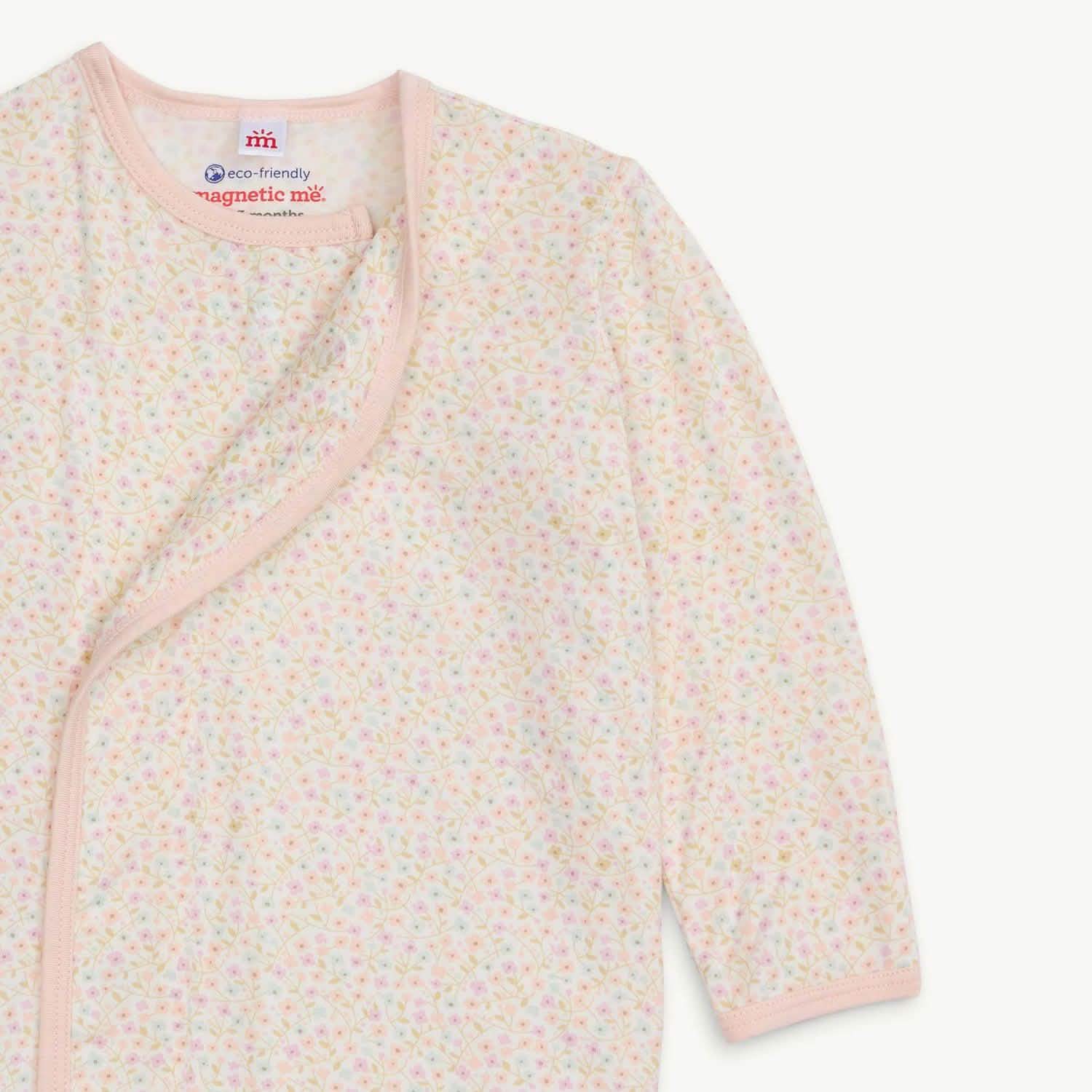 Bedford Floral Magnetic Gown & Hat Set NB-3 Months