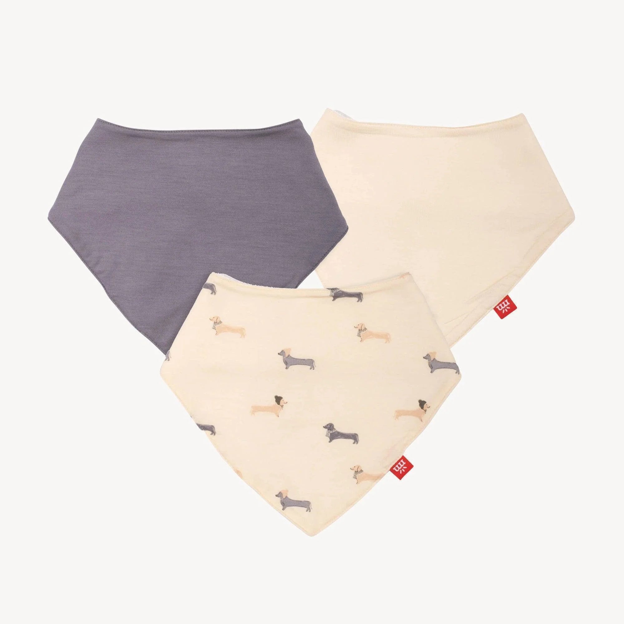 Beenie Von Weinie Bandana Magnetic Bibs (3-pack)