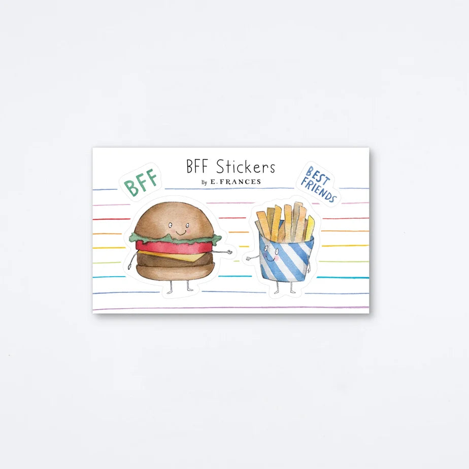 BFF Burger & Fries Sticker Set