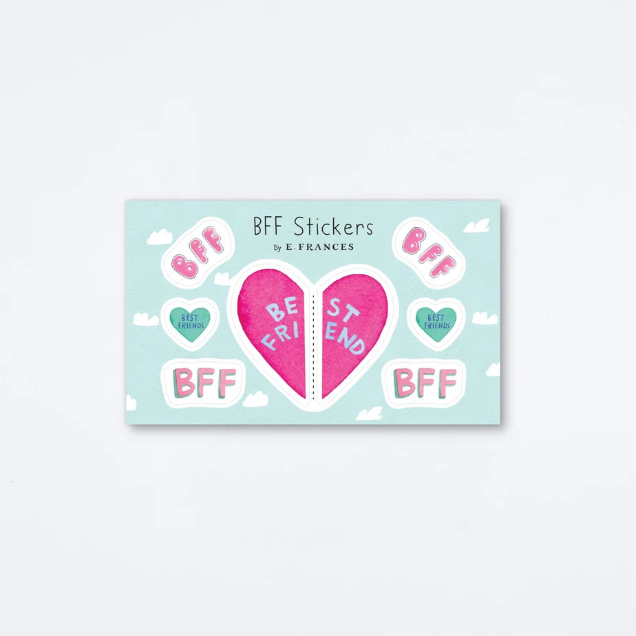 BFF Heart Sticker Set