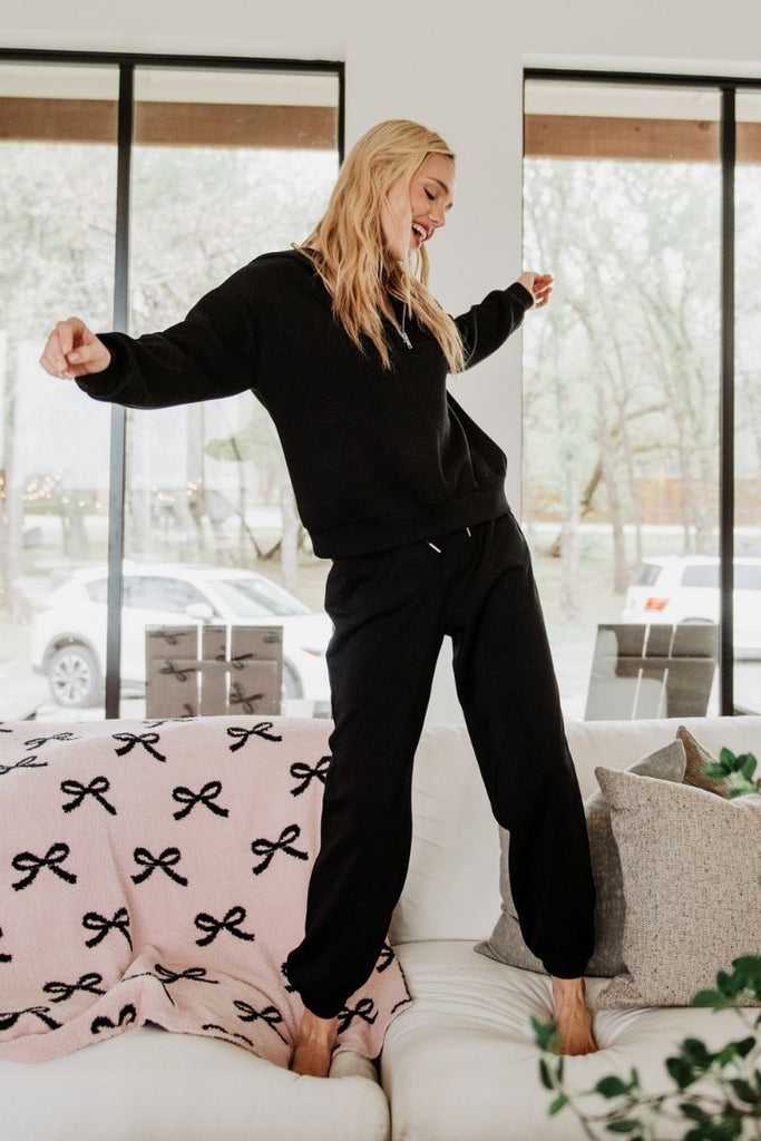 BLACK SCUBA PANTS SET-SMALL