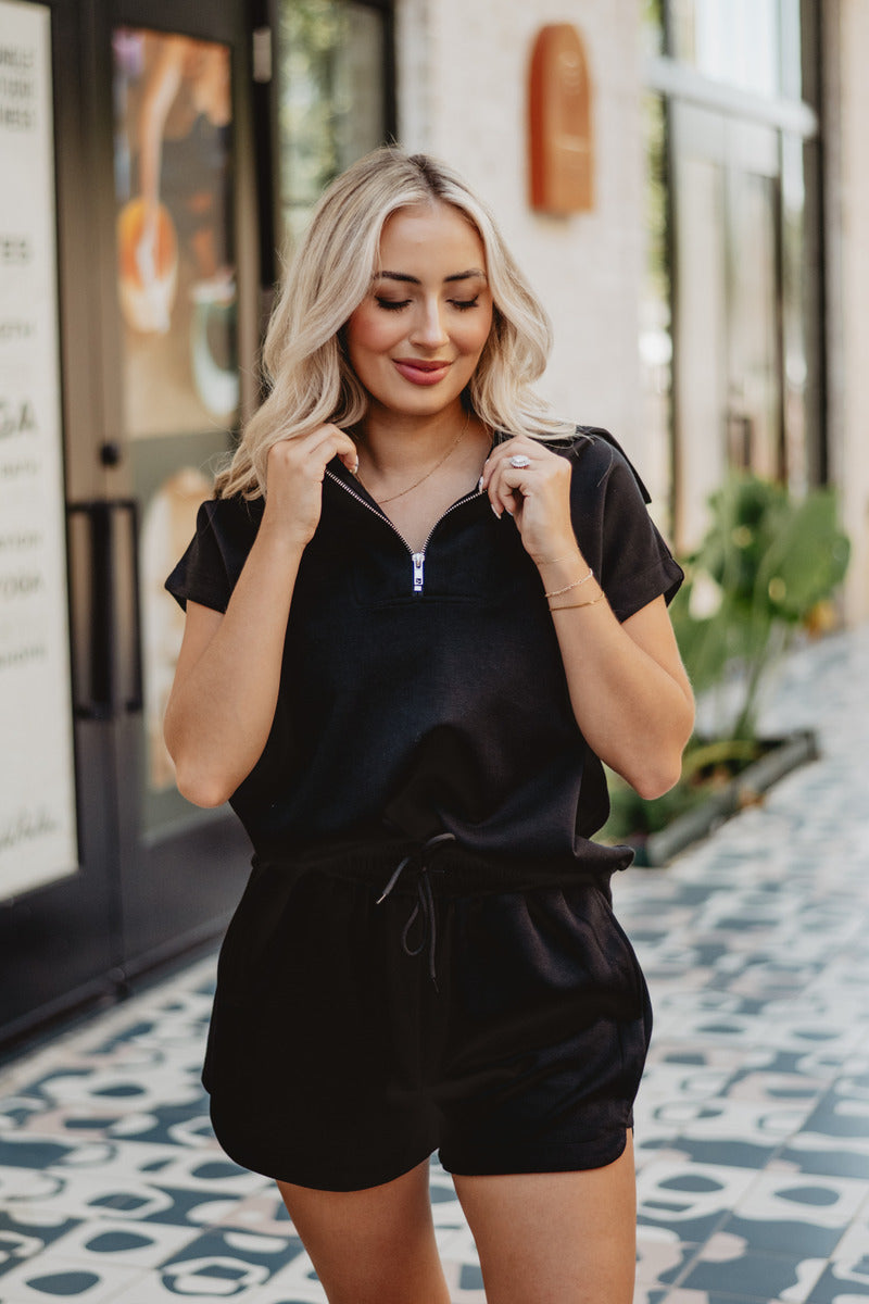 BLACK SCUBA PANTS SET-MEDIUM