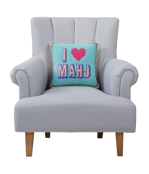 I Love Mahj Hook Pillow 14" x 14"