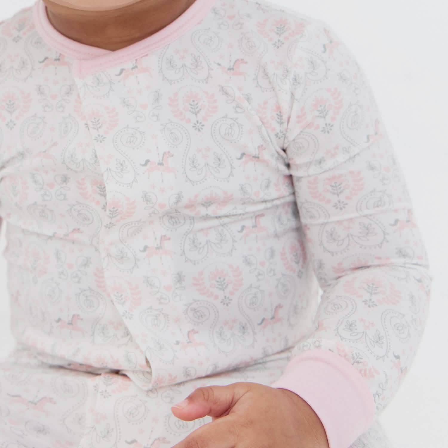 CAROUSEL MAGNETIC FOOTIE RUFFLES 0-3 MOS