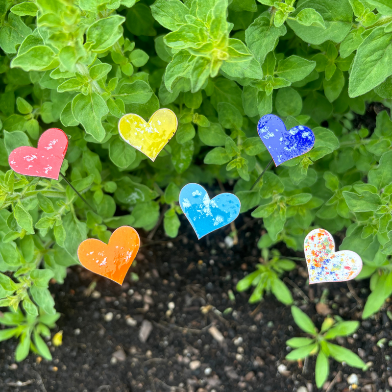 Copper Enamel Heart Poke - Small