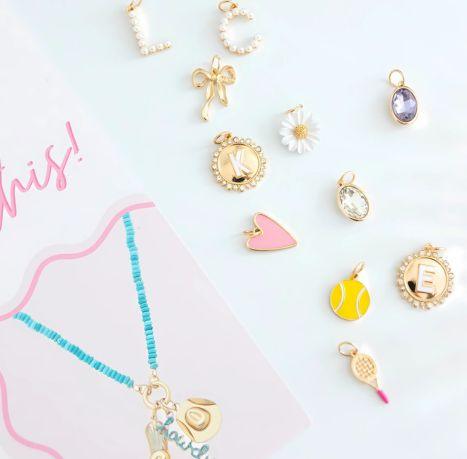 Lilah cable Link Charm Necklace Base in Shiny Gold