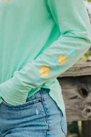 Simply Lakegirl Long Sleeve Tee - Mint Large