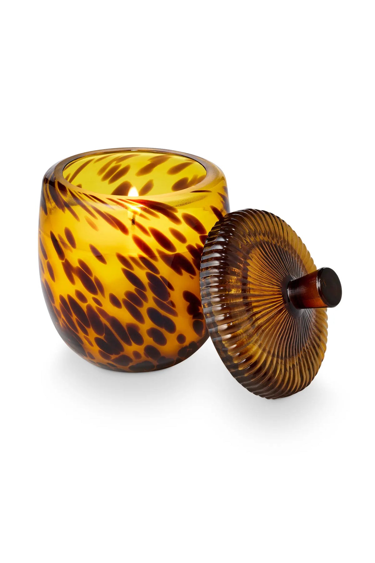 WOODFIRE GLASS ACORN CANDLE