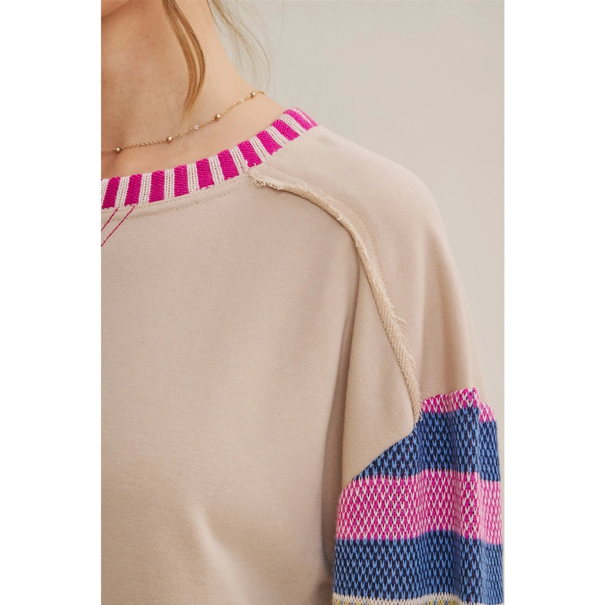 ALPINE AFTERNOON FAIR ISLE SWEATER/SHIRT-LARGE