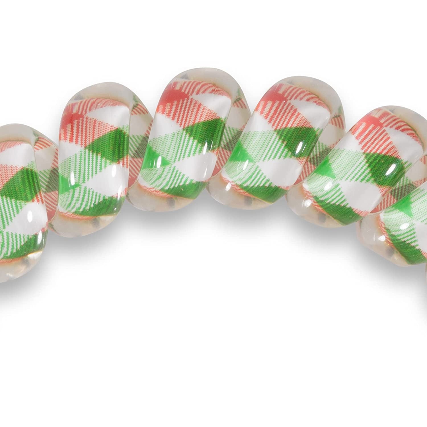 SPIRAL HAIR COILS-LARGE-HOLIDAY HOOPLA