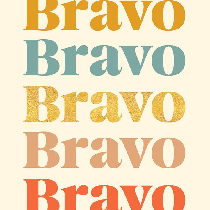 Bravo - Congratulations Greeting Card