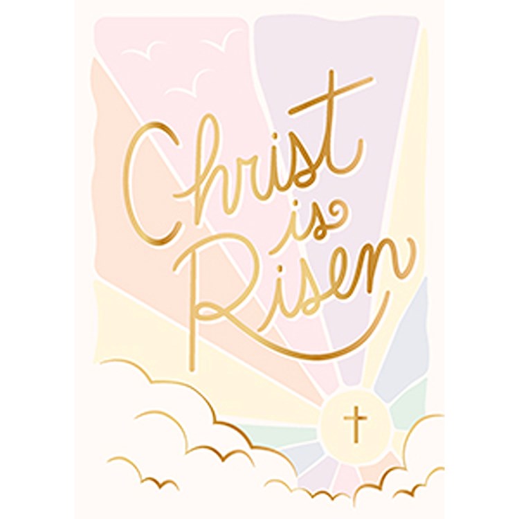 CHRIST IS RISEN PASTELS GREETING CARD
