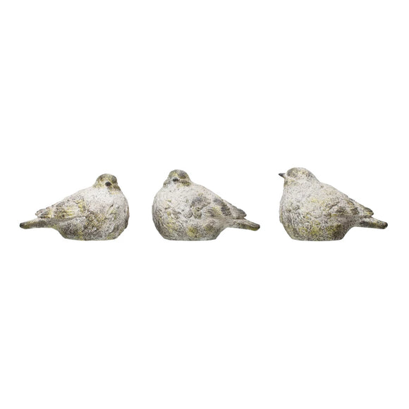 Resin Bird, Cement Moss Finish