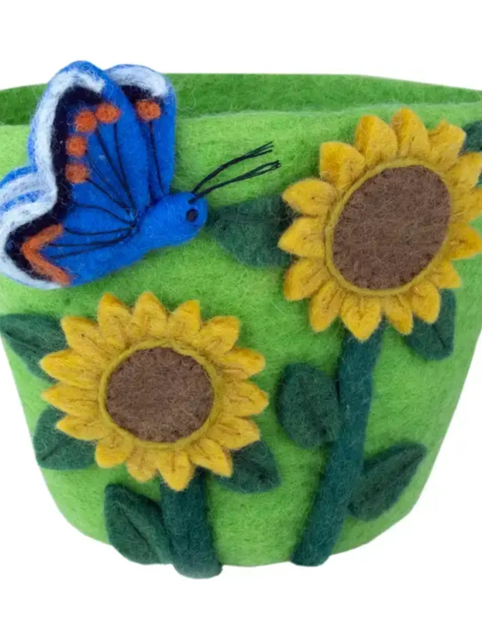 FELT POT; SUNFLOWER