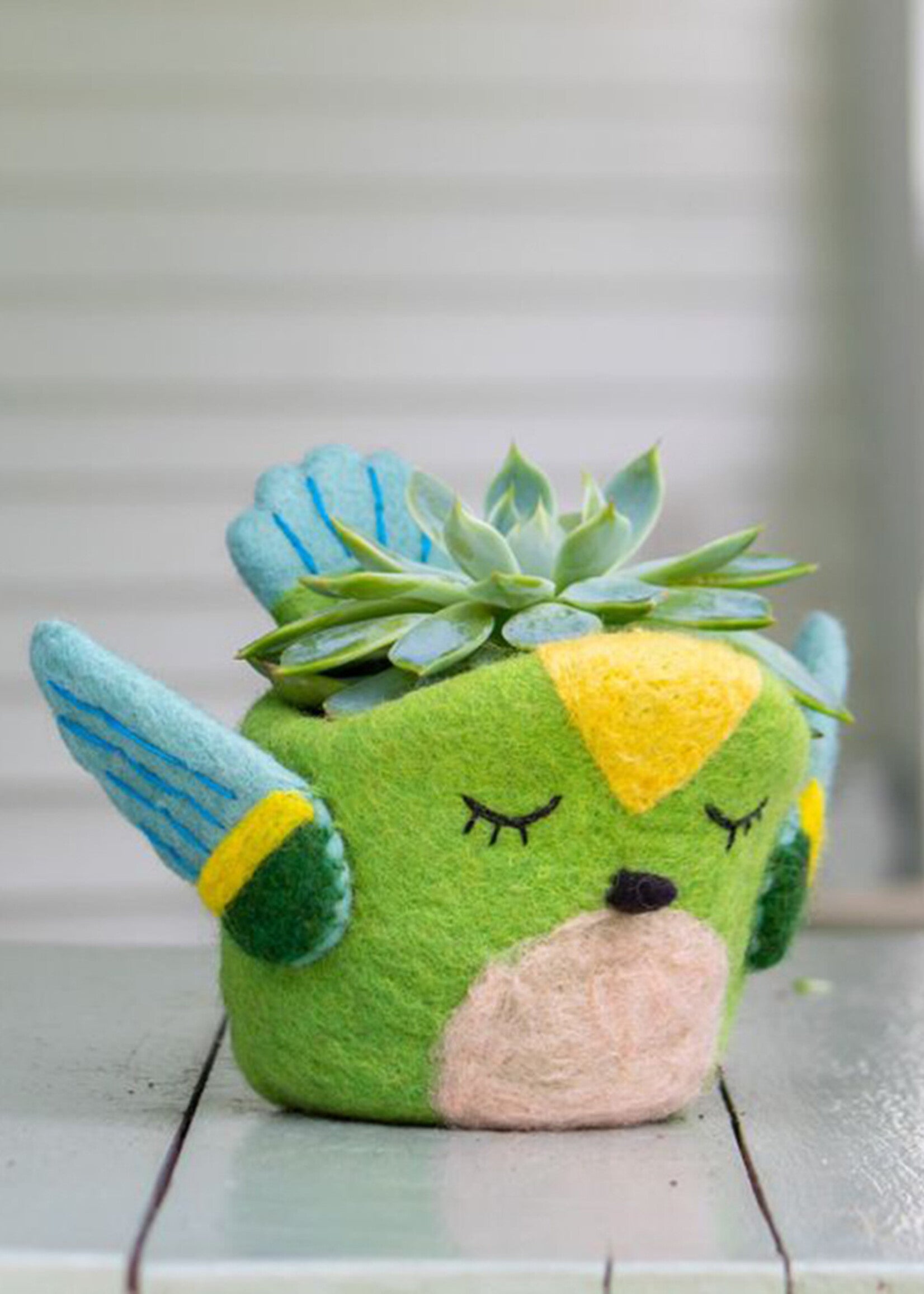 Felt Planter: Hummingbird